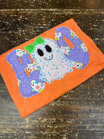 BOO Tee - Groovy Font with Ghost