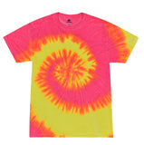 Leopard Triangle and Team Name Spirit Shirt - Tie Dye