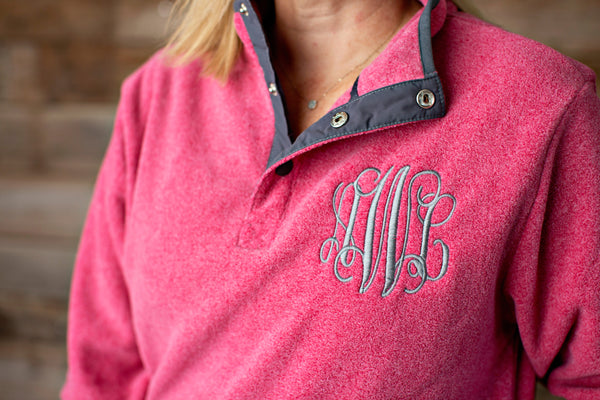 Charles River Quarterzip Monogrammed sweatshirt – Sew Fancy Designs