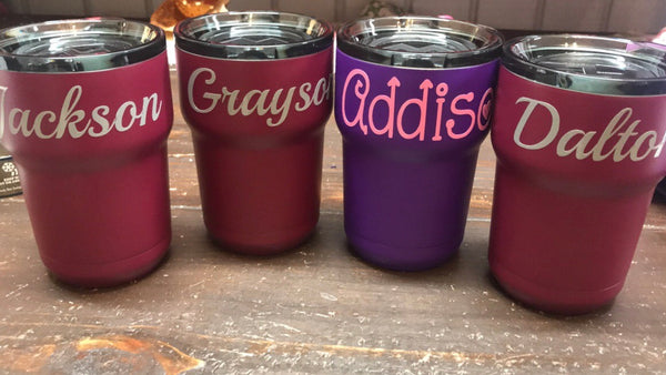 Glam Initial Tumbler