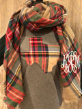 Blanket Scarf with Monogram