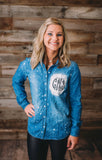Monogrammed Chambray Button Up Shirt - 2020