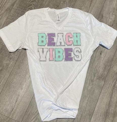 Double Stacked BEACH VIBES Shirt - 2023