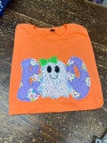 BOO Tee - Groovy Font with Ghost