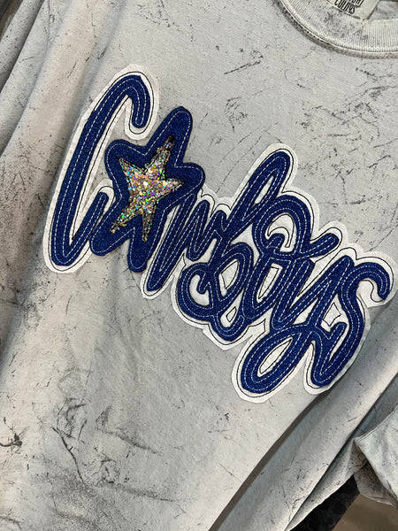 Double Stacked Cursive Team Name Tee – Sew Fancy Designs