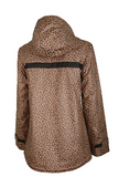 Leopard Print Charles River Rain Jacket Monogrammed