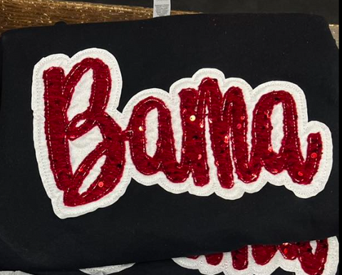 Double Stacked Cursive BAMA Spirit Shirt or Sweatshirt