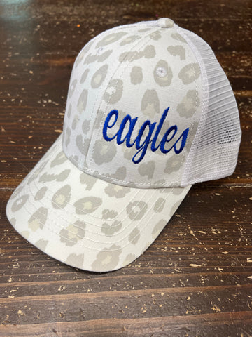Leopard Hat with Team/School Name