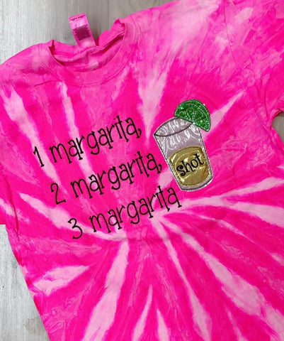 Tie Dye 1 Margarita, 2 Margarita Shirt - 2021
