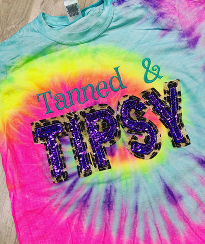 Tanned & TIPSY - Tie Dye Shirt / Tank