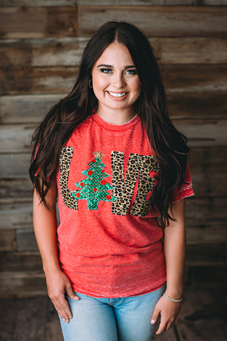 LOVE Christmas Tree Shirt - 2021