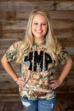 Camo Glam Monogrammed Tie Dye Shirt - 2020