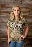 Camo Glam Leopard Monogrammed Tie Dye Shirt - 2020