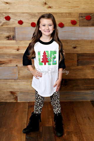 Youth and Toddler Christmas LOVE shirt – Sew Fancy Designs