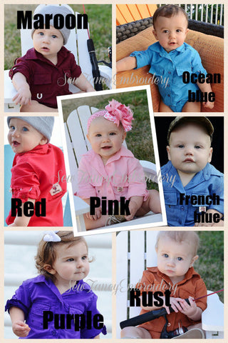 Monogrammed Baby Fishing Onesie, Baby fishing shirt, Monogrammed baby shirt  – Sew Fancy Designs