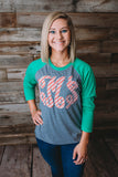 Christmas Fabric Monogrammed Shirt- Katie