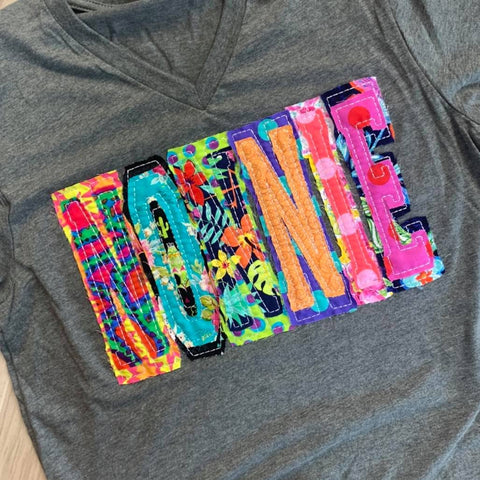 DOUBLE STACKED FABRIC Name Shirt