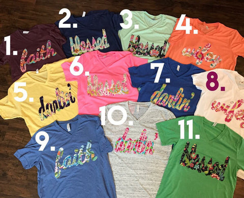 PICK YOUR OWN SHIRT!! Darlin, Faith, Wifey, Blessed