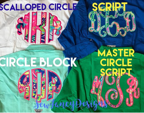Lilly Inspired Monogram Comfort Colors T-Shirt