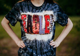 **YOUTH ** Double stacked Tie Dye Spirit Shirt
