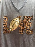 LOVE Football/Football Mom shirt