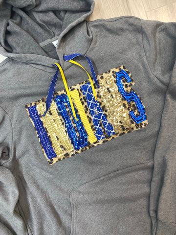 Double Stacked Spirit Hoodie with Custom Team Ribbons