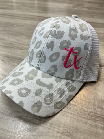 Leopard Hat with State Abbreviation