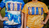**YOUTH ** Double stacked Tie Dye Spirit Shirt