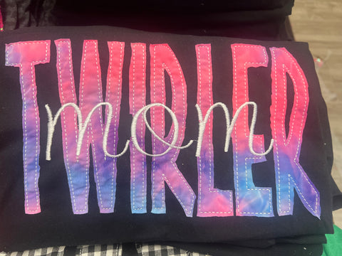 Twirler MOM - Pink, Purple, Blue mix material