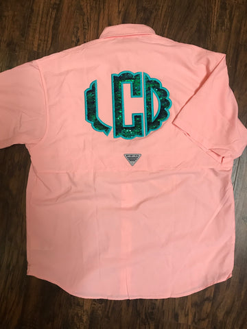 Lilly Pulitzer Monogrammed Fishing Shirt - Long Sleeved – Sew Fancy Designs