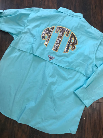 Monogram PFG Columbia Fishing Shirt Cover up Bathing Suit B30
