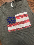 Flag Monogram T Shirt / Tank Top