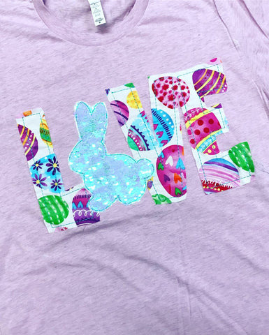 LOVE Bunny Shirt - Easter Shirt