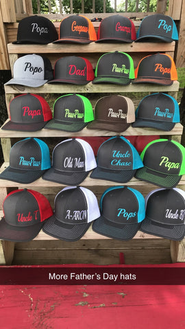 Dad Hats, Grandpa Hats, Father's Day Hats – Sew Fancy Designs