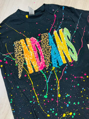 neon splatter shirt