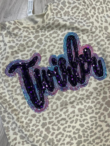 Twirler Shirt - Double Stacked Shiny and Sequins